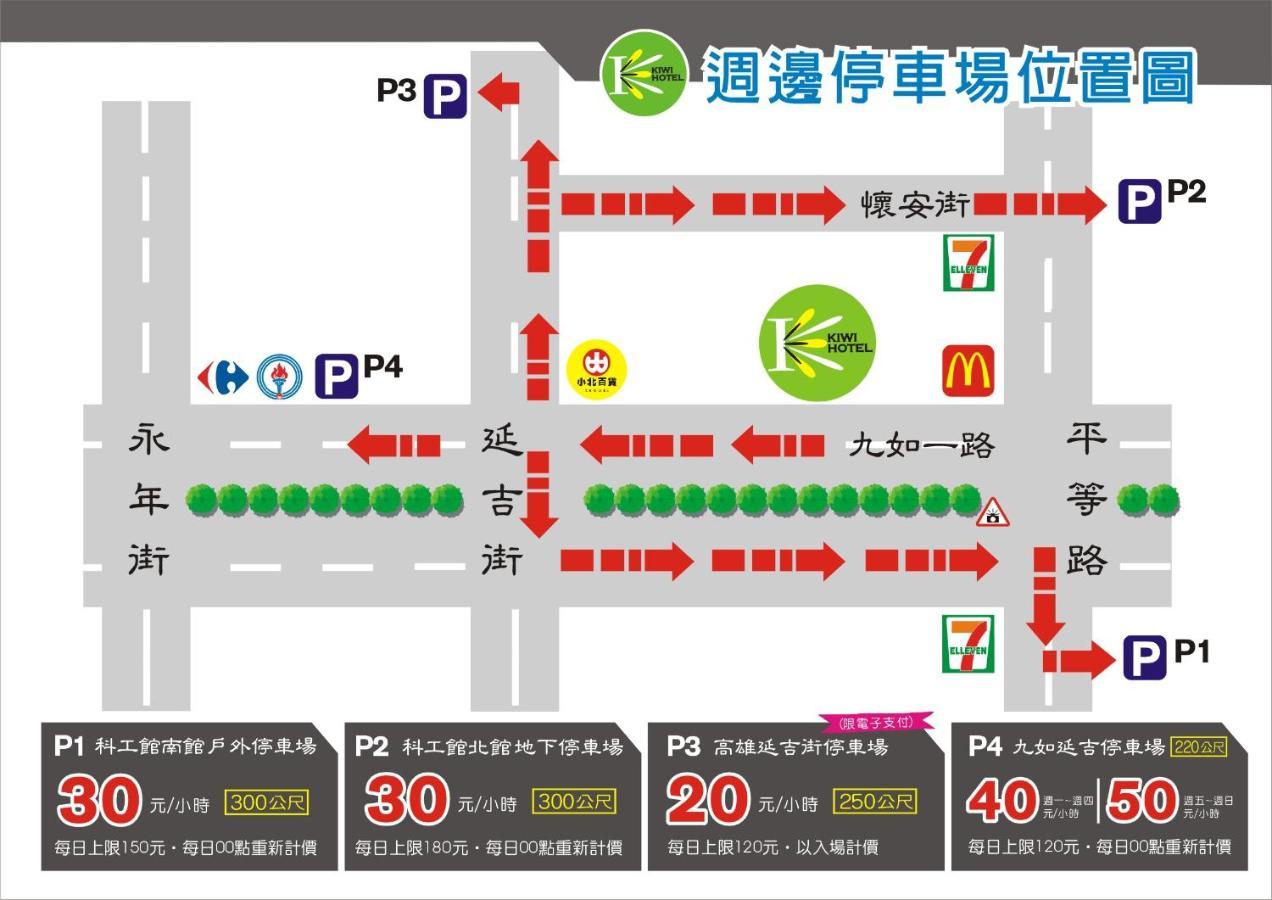 Kiwi Express Hotel - Jiuru Rd Kaohsiung Eksteriør billede